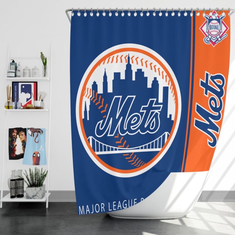 MLB New York Mets Shower Curtain Logo