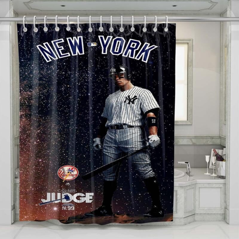 MLB New York Yankees Shower Curtain Aaron Judge