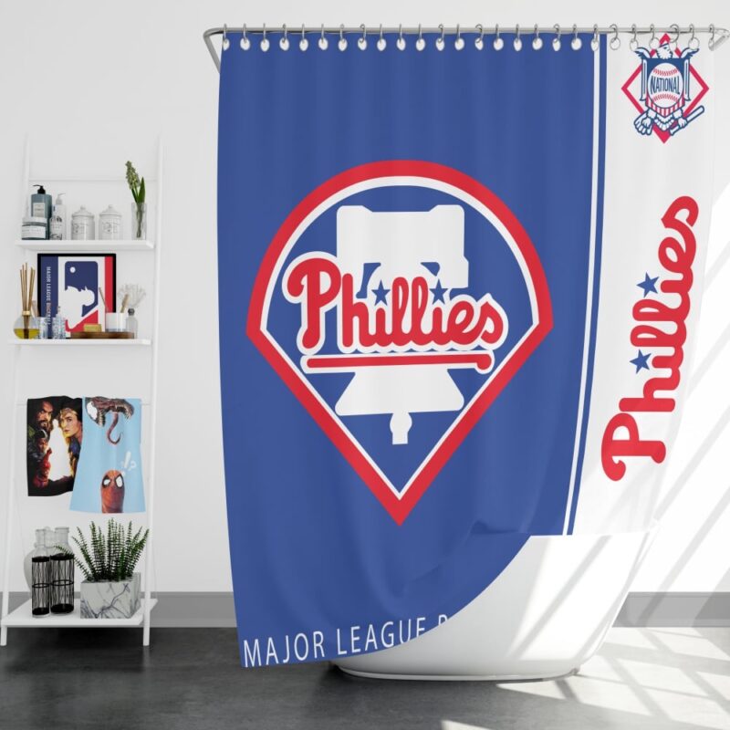 MLB Philadelphia Phillies Shower Curtain Logo