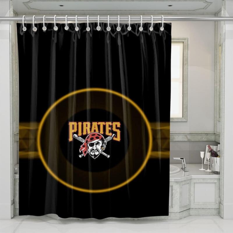 MLB Pittsburgh Pirates Shower Curtain Batting Practice Bliss