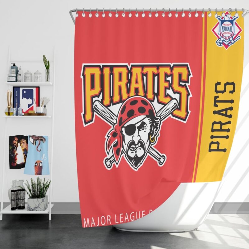 MLB Pittsburgh Pirates Shower Curtain Logo