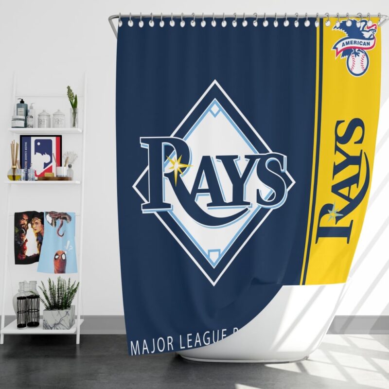 MLB Tampa Bay Rays Shower Curtain Logo