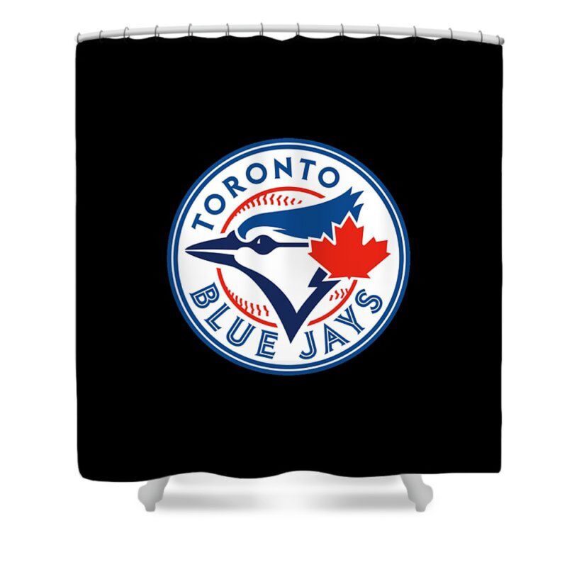 MLB Toronto Blue Jays Shower Curtain Black