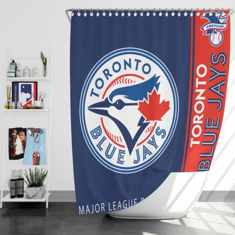 MLB Toronto Blue Jays Shower Curtain Team Spirit Bath Parade