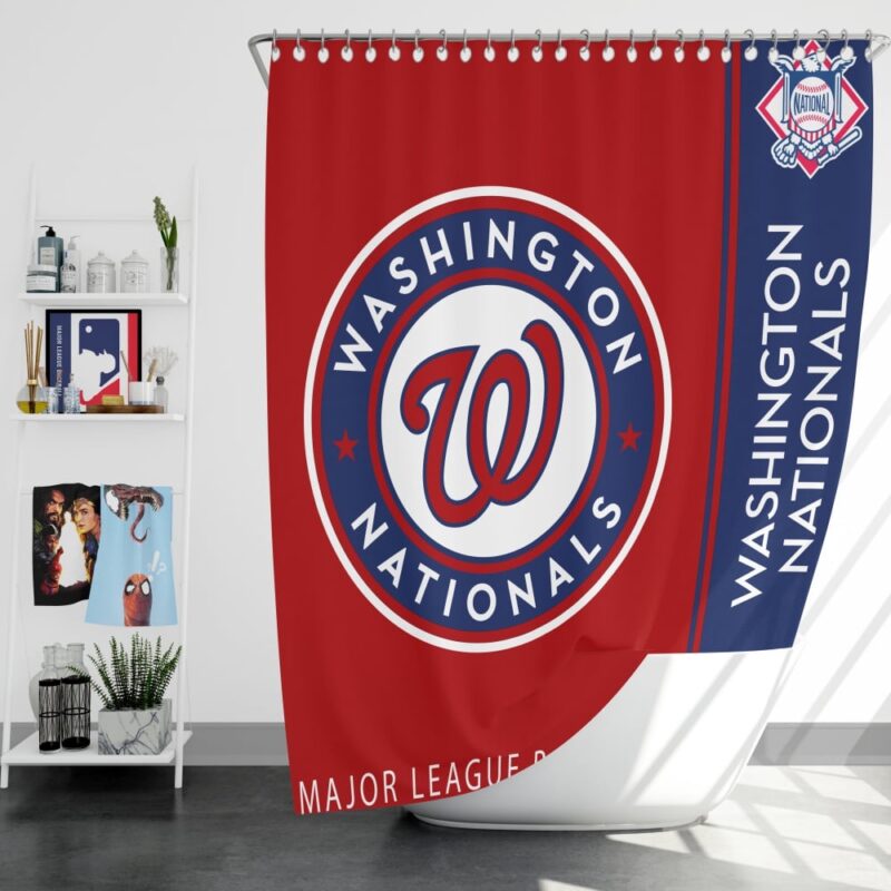 MLB Washington Nationals Shower Curtain Logo