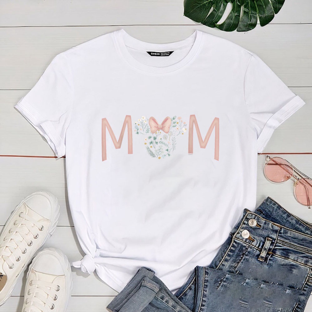 Disney Minnie Mouse Spring Florals Mom T Shirt