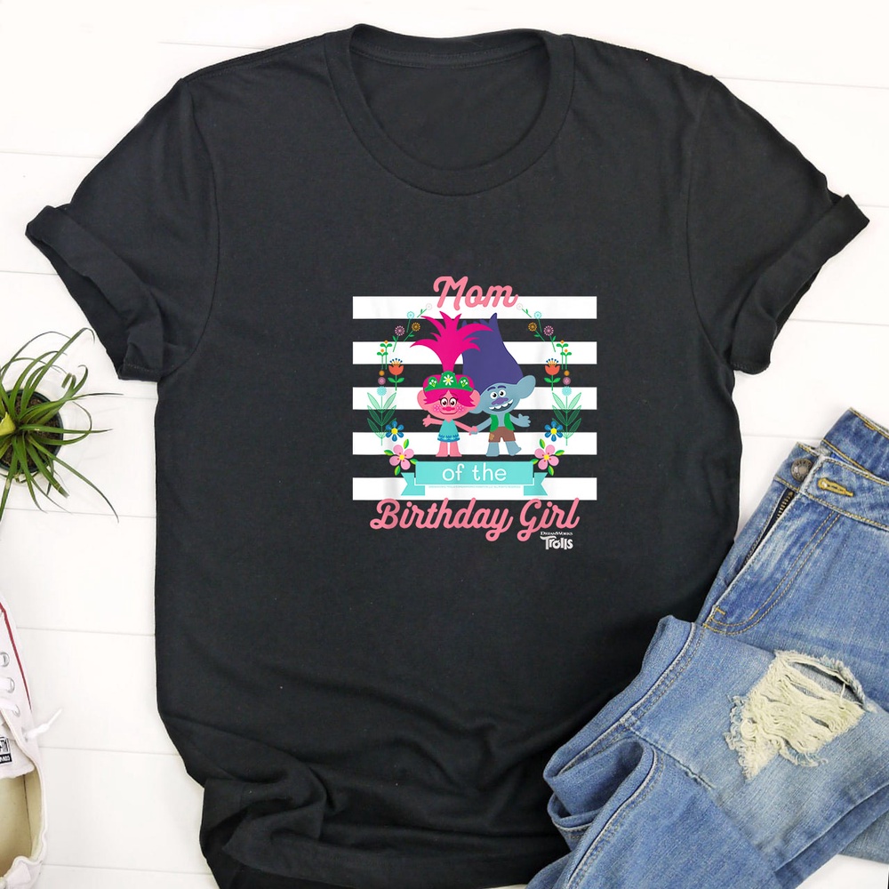 DreamWorks Trolls Mom of the Birthday Girl T Shirt