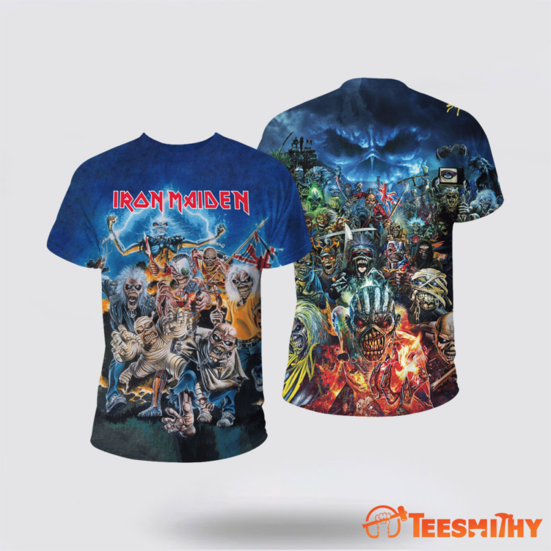 Iron Maiden Earth Wind And Fire 3d Shirt