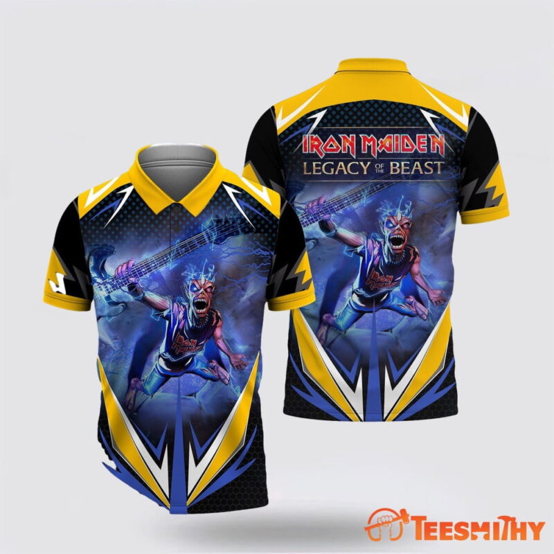 Iron Maiden Legacy Of The Beast 3d Polo Shirt