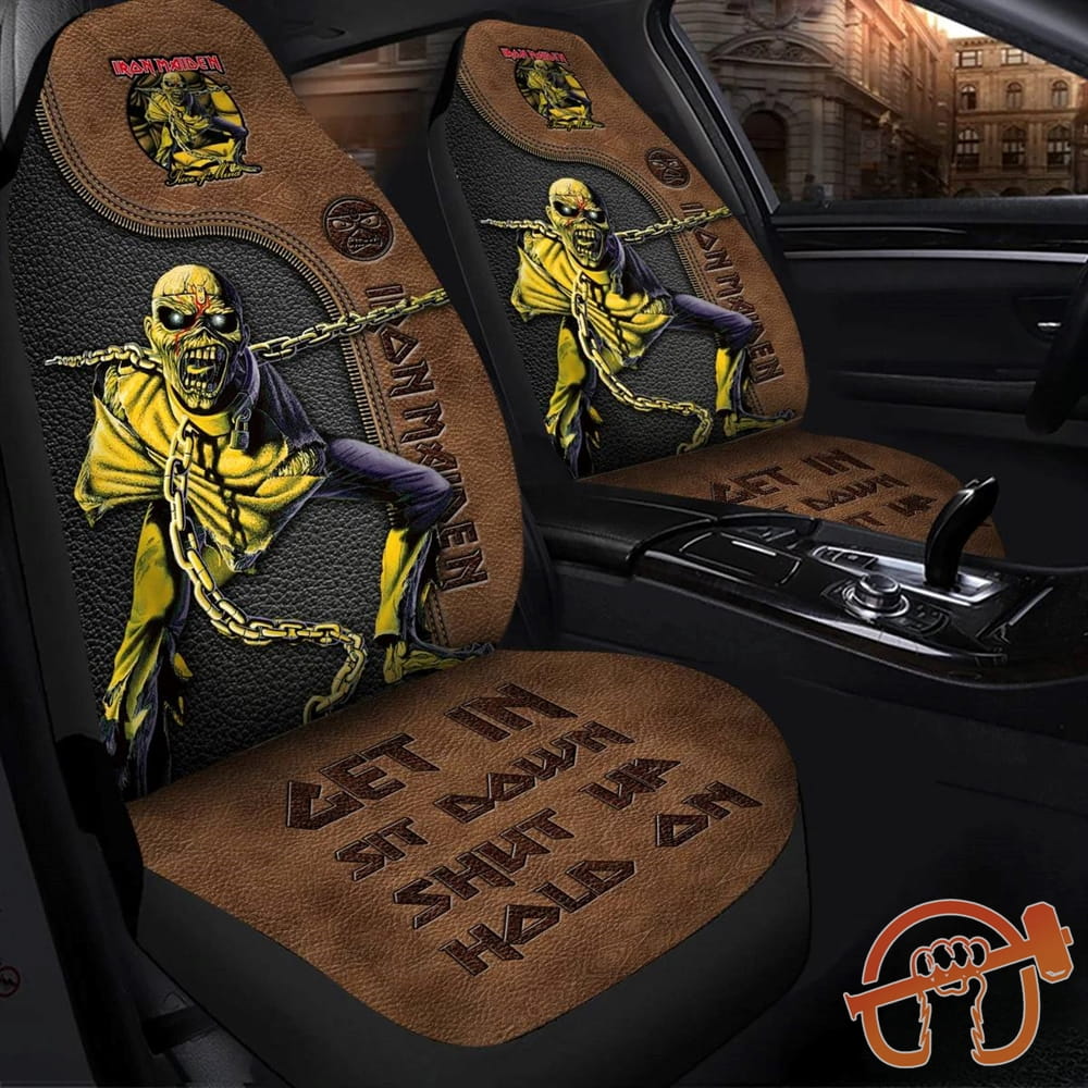 Iron Maiden Mind Q2 Hold on Car Seat Covers Universal Fit