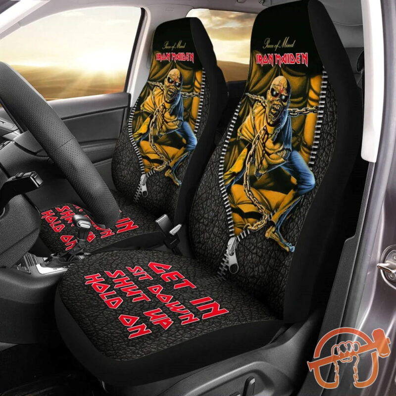 Iron Maiden Piece Of Mind Hold on Car Seat Covers Universal Fit
