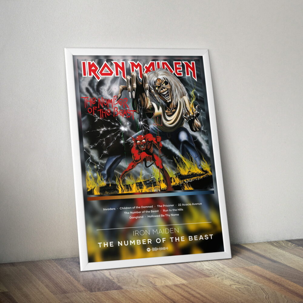 Iron Maiden Poster Print The Number Of The Beast Poster Album Poster