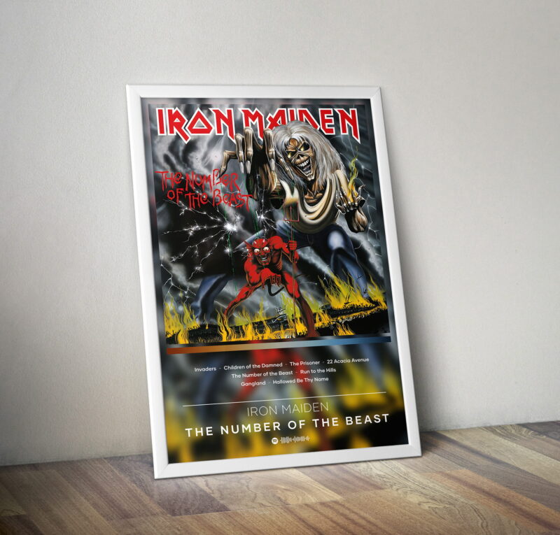 Iron Maiden Poster Print The Number Of The Beast Poster Album Poster