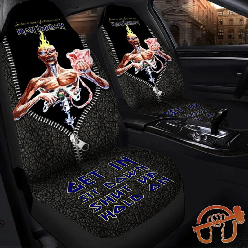 Iron Maiden Seventh Son Hold on Car Seat Covers Universal Fit