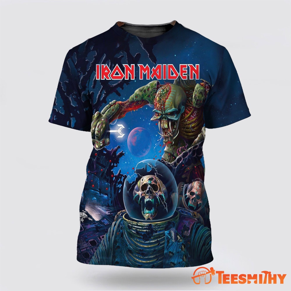 Iron Maiden Skull Graphic 3d T-Shirt