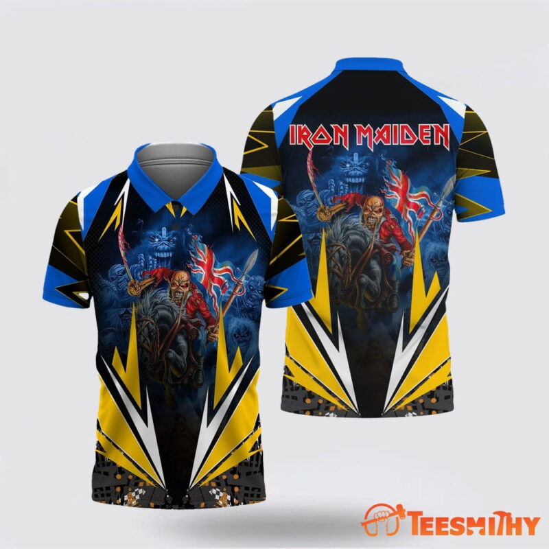 Iron Maiden The Trooper 3d Polo Shirt