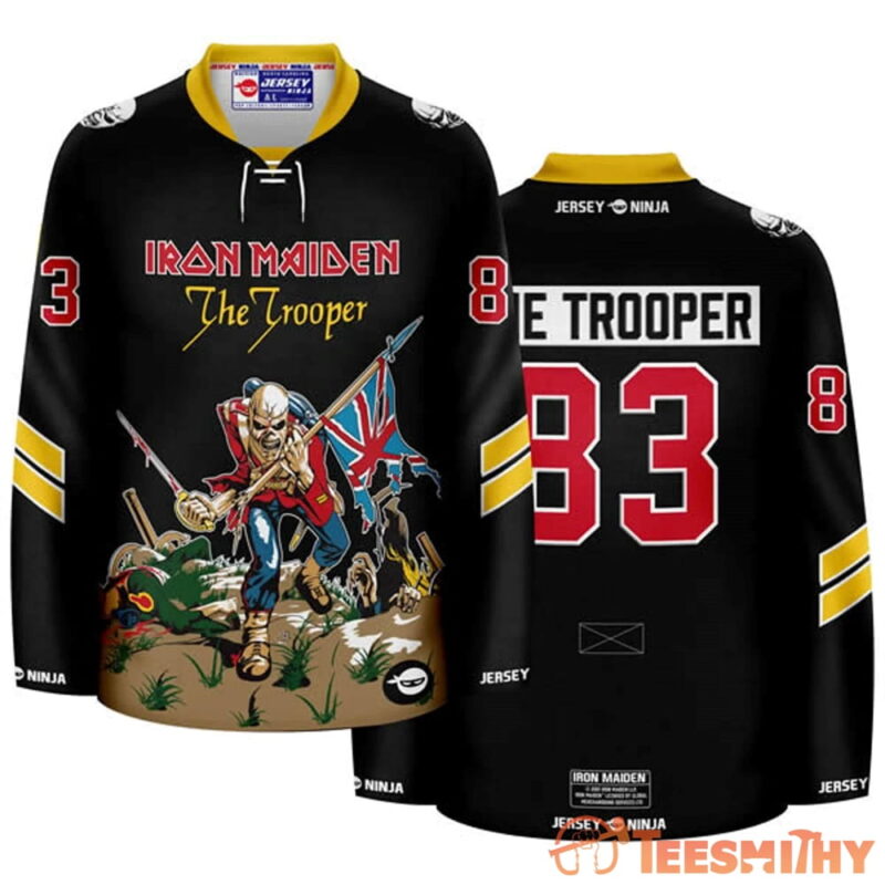 Iron Maiden The Trooper Sub Black Hockey Jersey