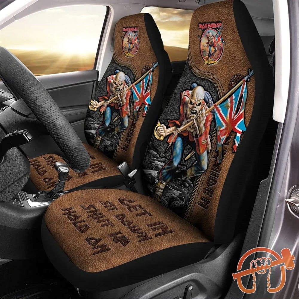 Iron Maiden Trooper Q2 Hold on Car Seat Covers Universal Fit