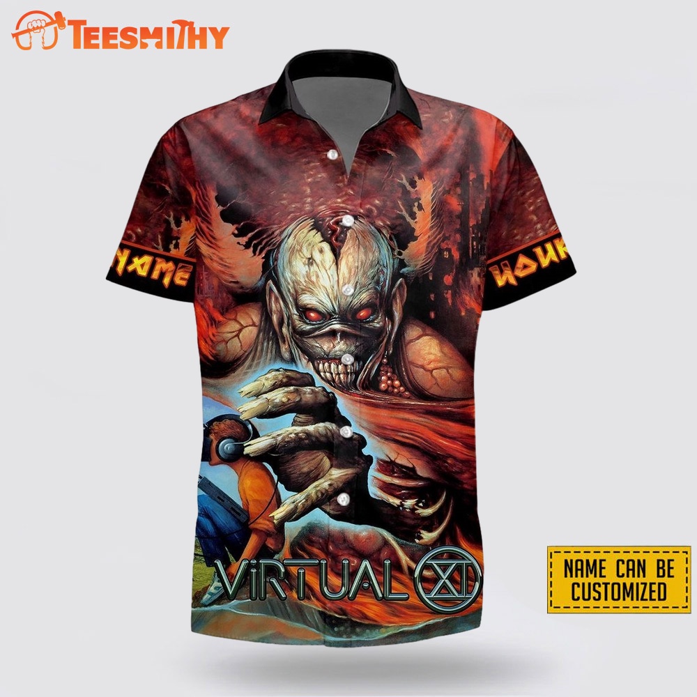 Iron Maiden Virtual Xi Custom Name Hawaiian Shirt