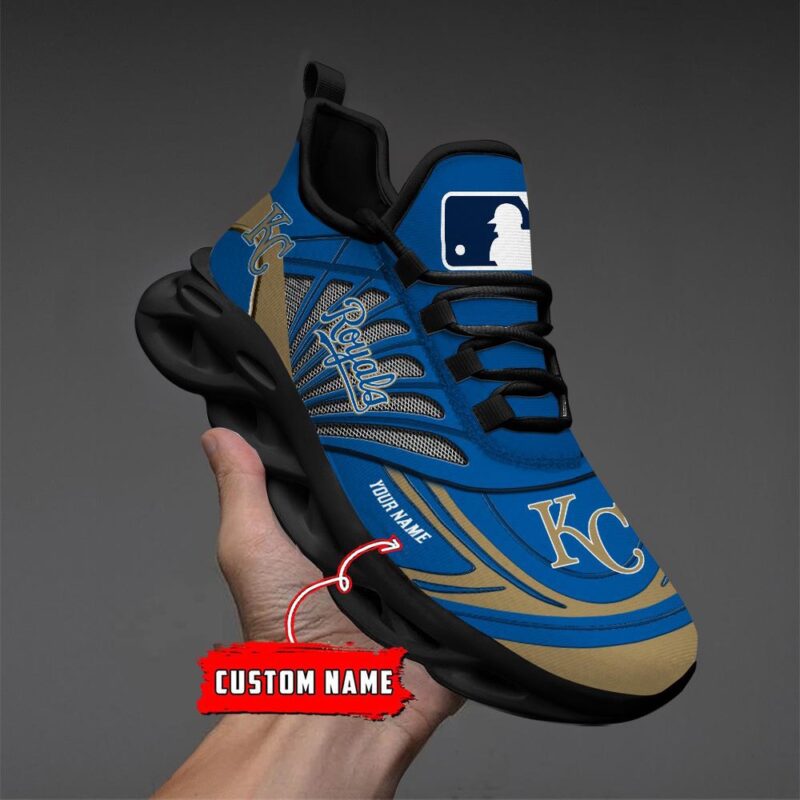 Kansas City Royals Max Soul Shoes Personalized Baseball Shoes