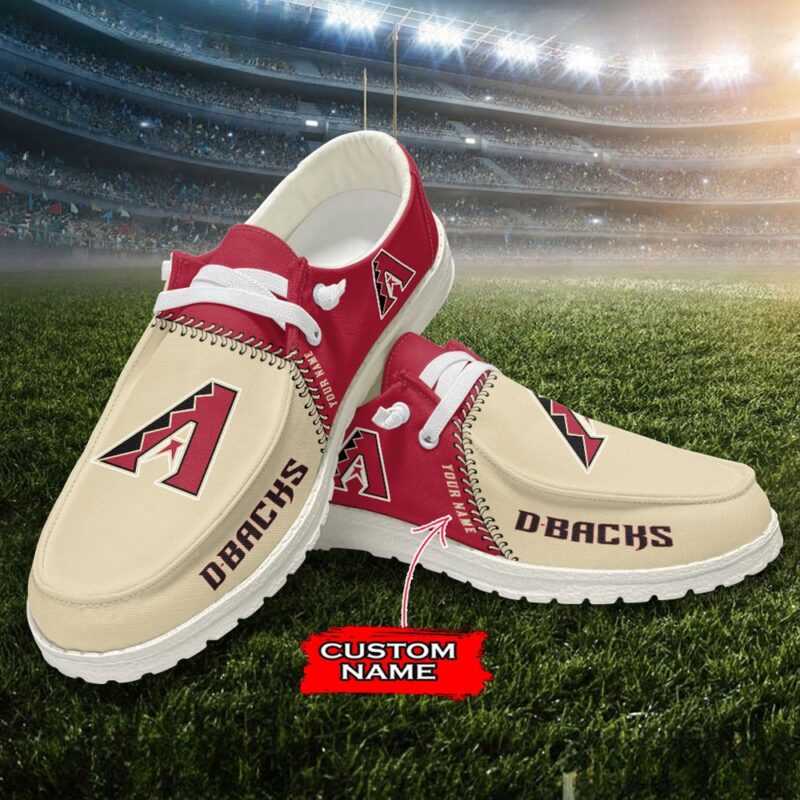 MLB Arizona Diamondbacks H-D Shoes Custom Name Baseball Shoes