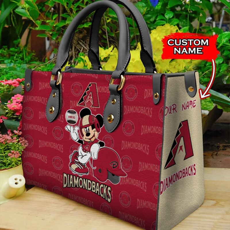MLB Arizona Diamondbacks Mickey Women Leather Hand Bag