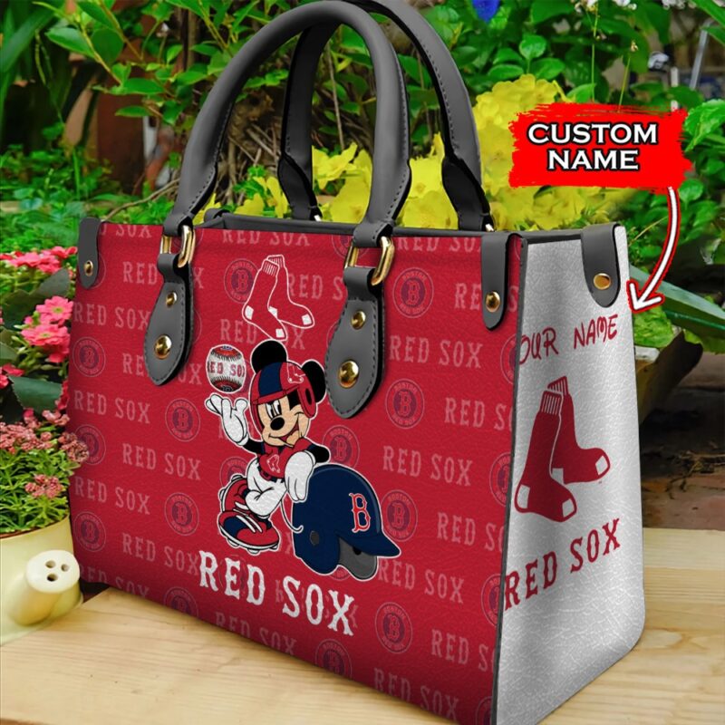 MLB Boston Red Sox Mickey Women Leather Hand Bag