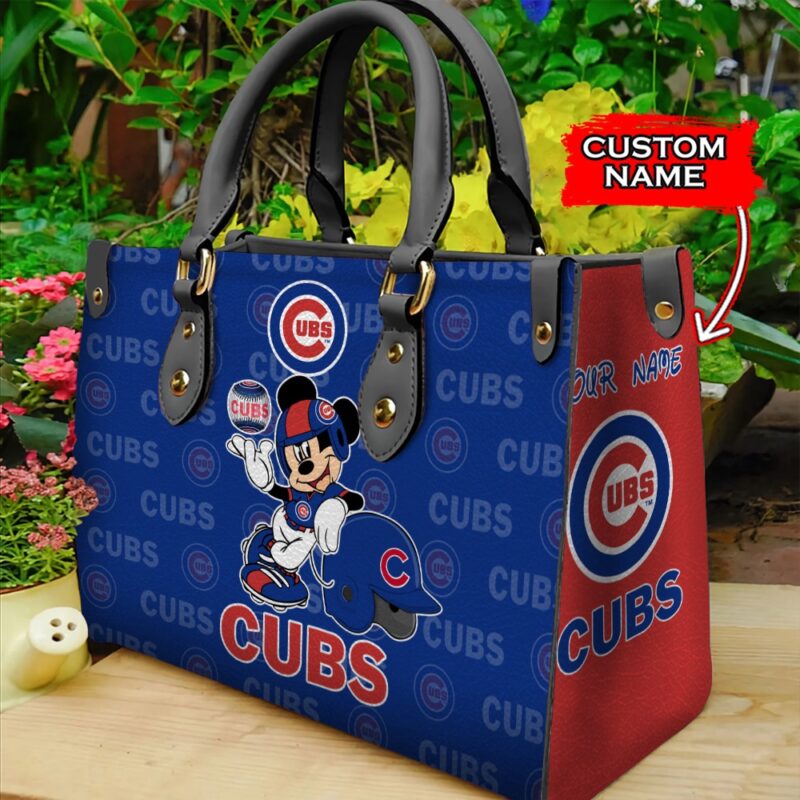 MLB Chicago Cubs Mickey Women Leather Hand Bag