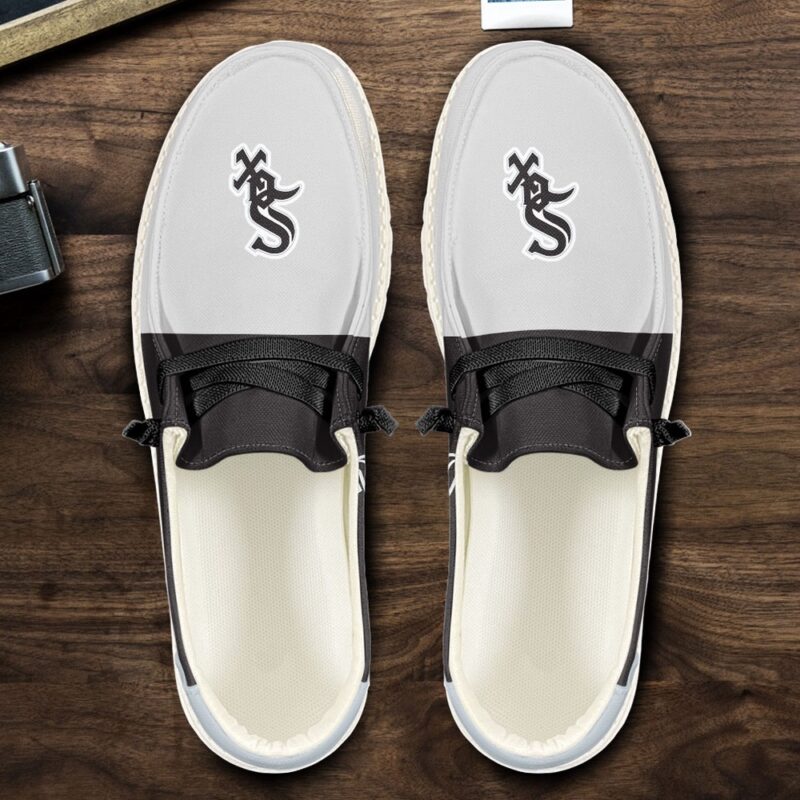 MLB Chicago White Sox H-D Shoes Custom Baseball Shoes For Fans