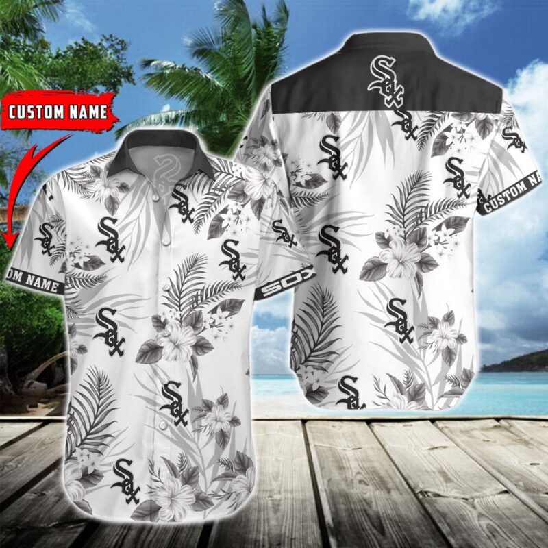 MLB Chicago White Sox Hawaiian Shirt Flower Baseball Aloha Shirt
