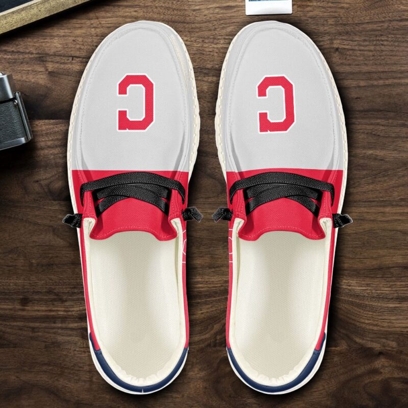 MLB Cleveland Indians H-D Shoes Custom Baseball Shoes For Fans