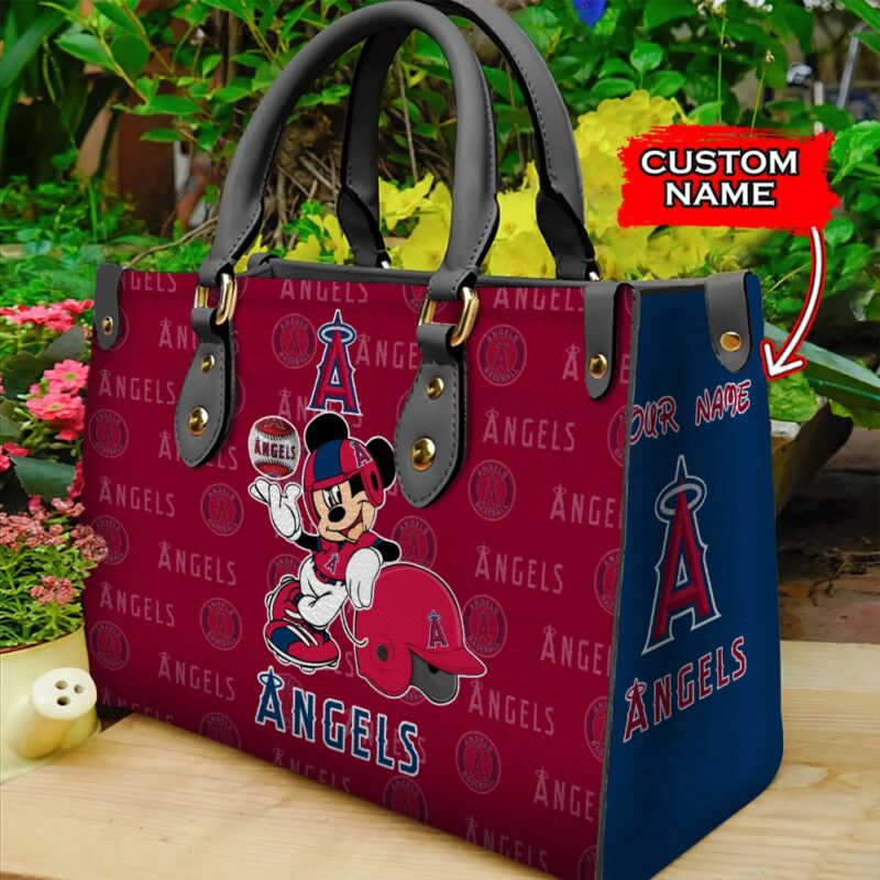 MLB Los Angeles Angels Mickey Women Leather Hand Bag