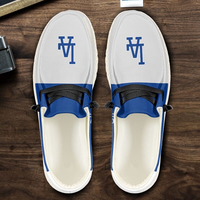 MLB Los Angeles Dodgers H-D Shoes Custom Baseball Shoes For Fans