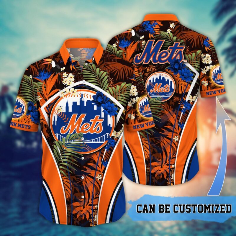 MLB New York Mets Hawaiian Shirt Flower Summer Tropical Aloha Shirt