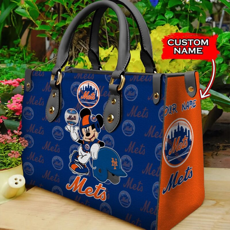 MLB New York Mets Mickey Women Leather Hand Bag