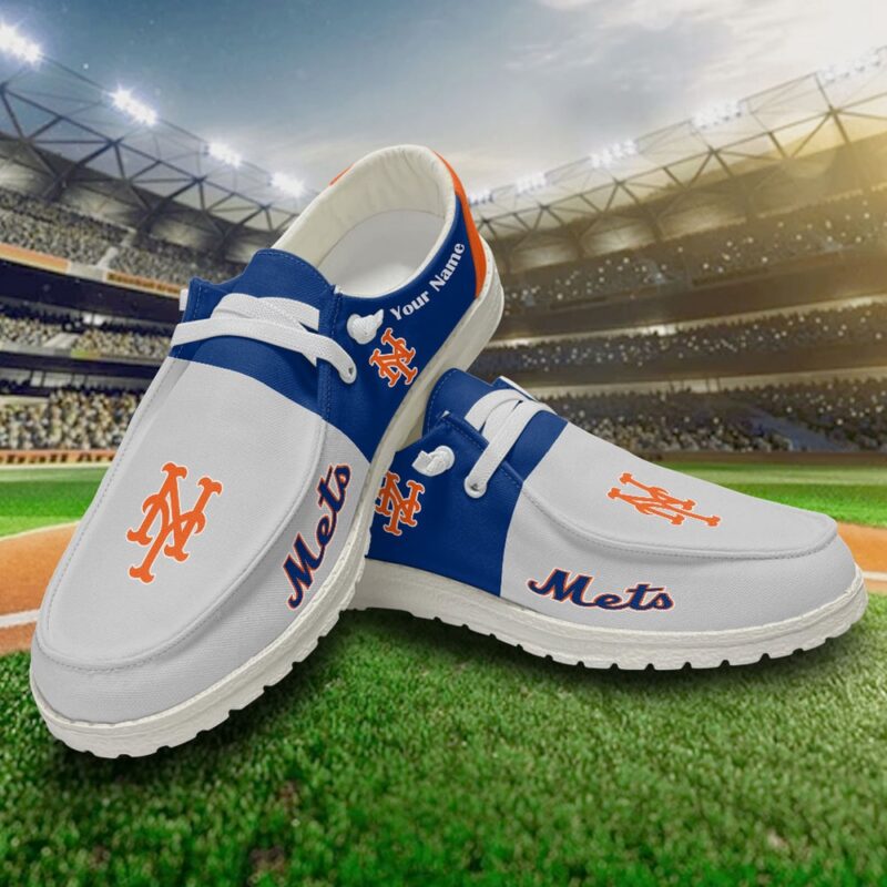 MLB New York MetsH-D Shoes Custom Baseball Shoes For Fans