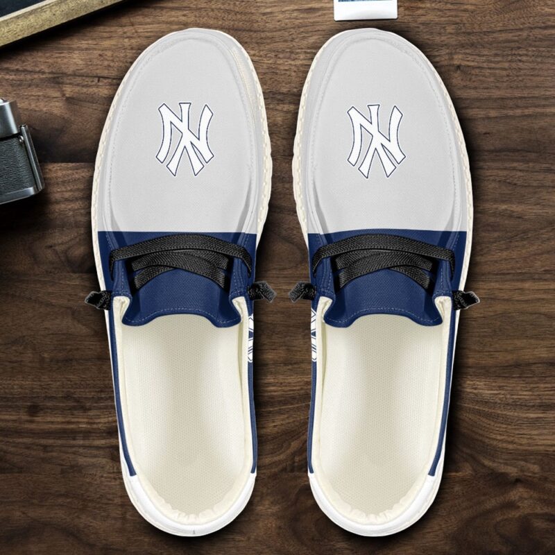 MLB New York Yankees H-D Shoes Custom Baseball Shoes For Fans