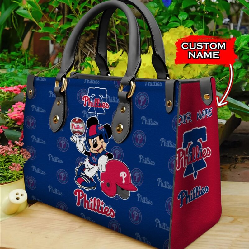 MLB Philadelphia Phillies Mickey Women Leather Hand Bag