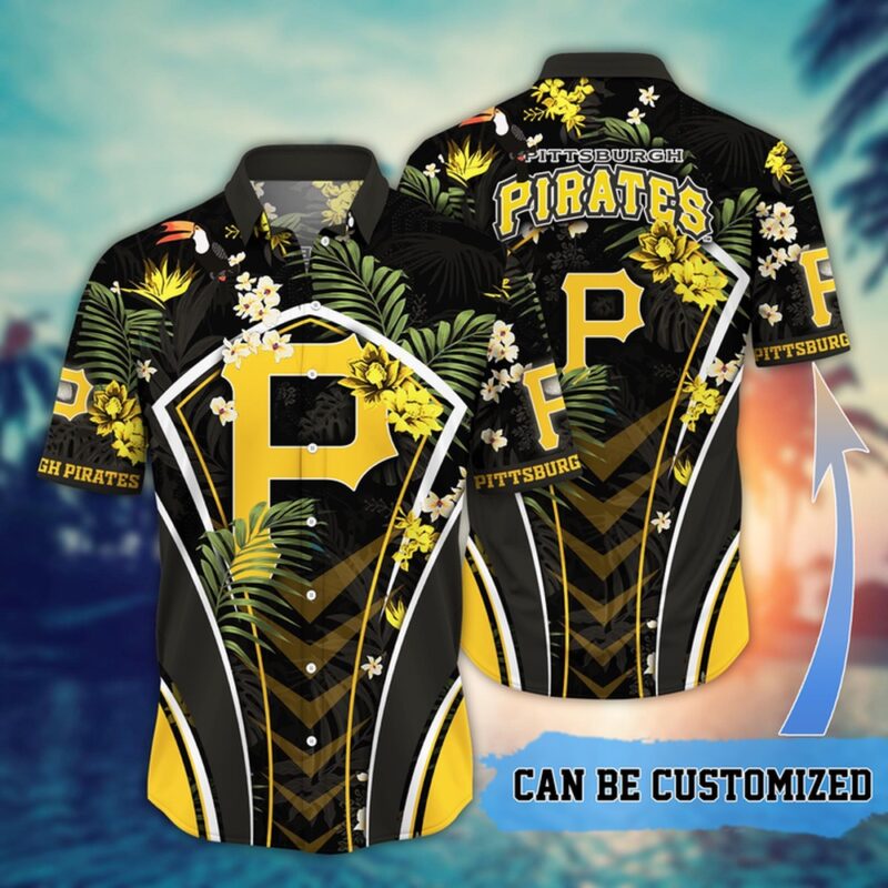MLB Pittsburgh Pirates Hawaiian Shirt Flower Summer Tropical Aloha Shirt