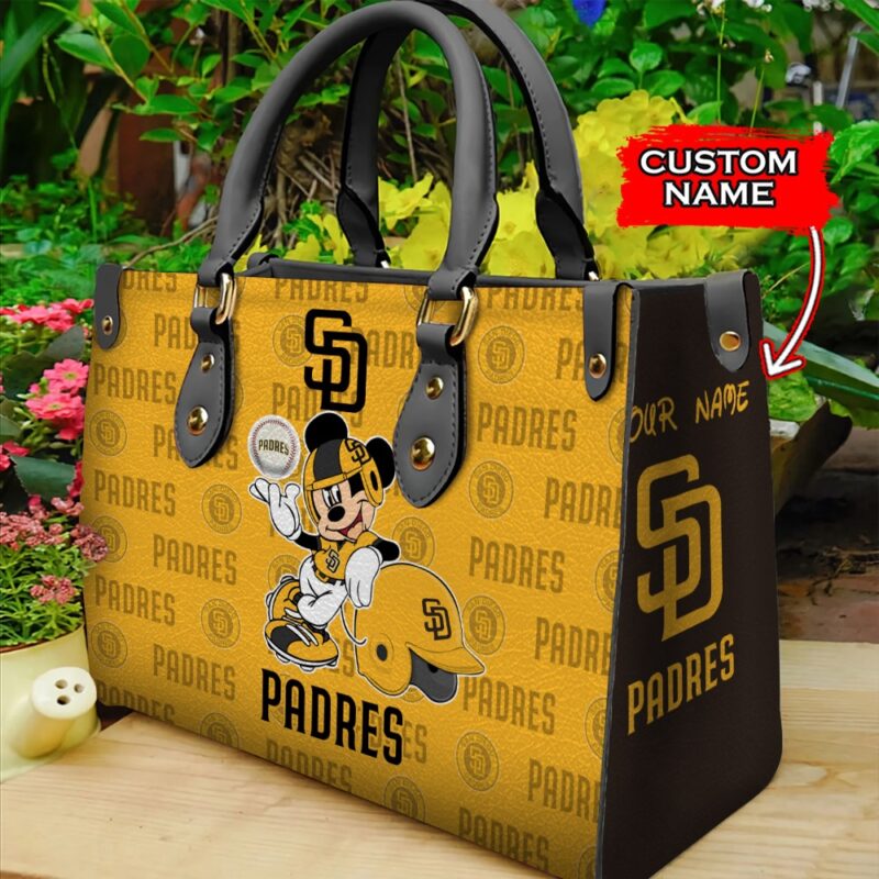 MLB San Diego Padres Mickey Women Leather Hand Bag