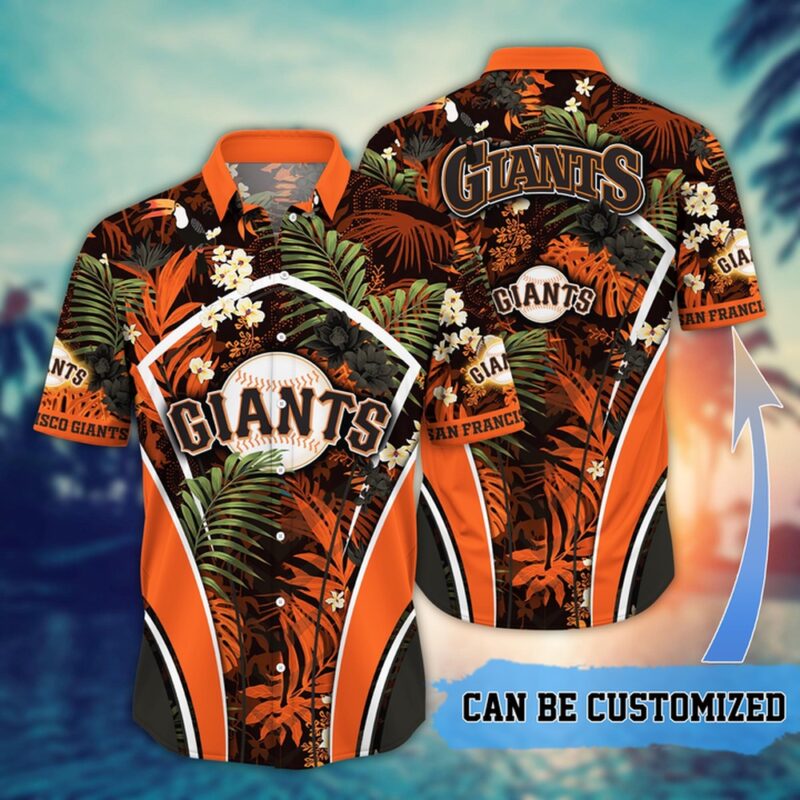 MLB San Francisco Giants Hawaiian Shirt Flower Summer Tropical Aloha Shirt