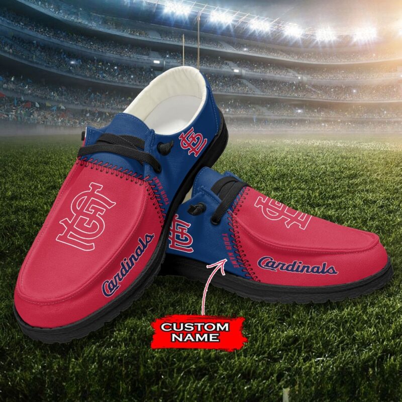 MLB St. Louis Cardinals H-D Shoes Custom Name Baseball Shoes