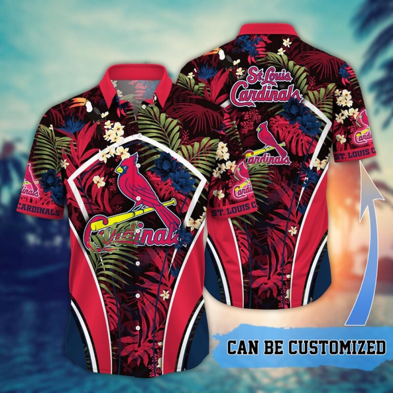MLB St. Louis Cardinals Hawaiian Shirt Flower Summer Tropical Aloha Shirt
