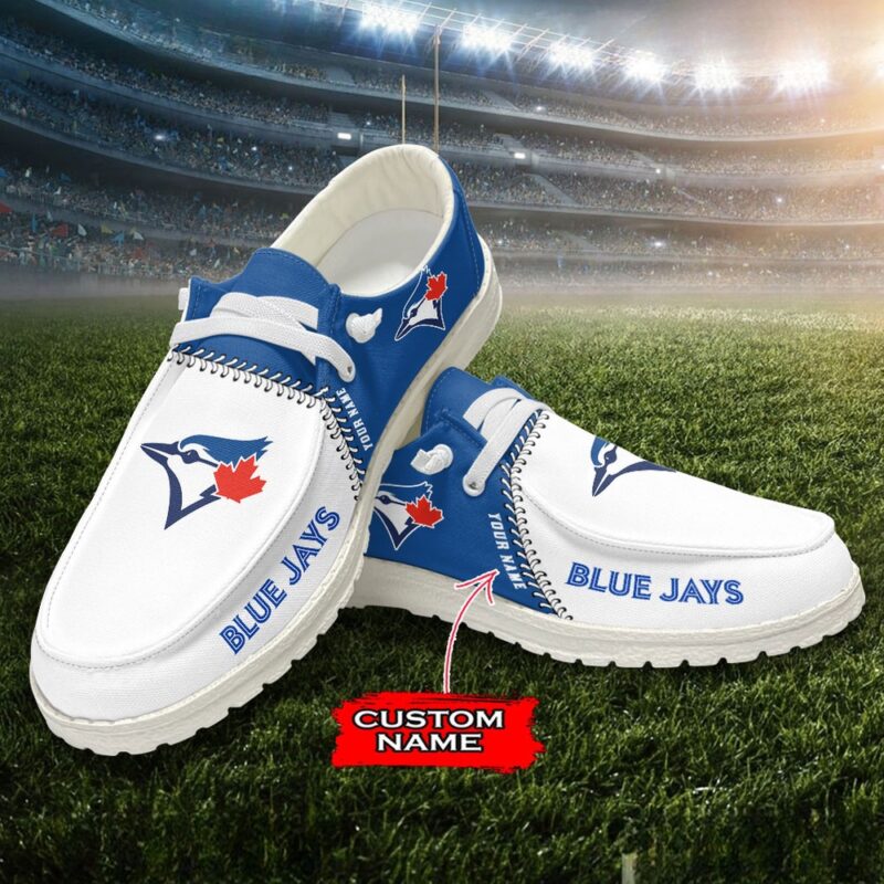 MLB Toronto Blue Jays H-D Shoes Custom Name Baseball Shoes