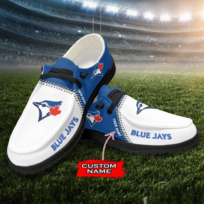 MLB Toronto Blue Jays H-D Shoes Custom Name Baseball Shoes