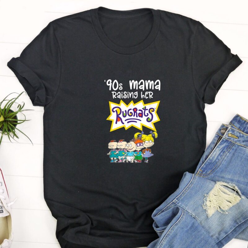 Mademark x Rugrats 90s Mama Raising Her Rugrats Full Gang T Shirt