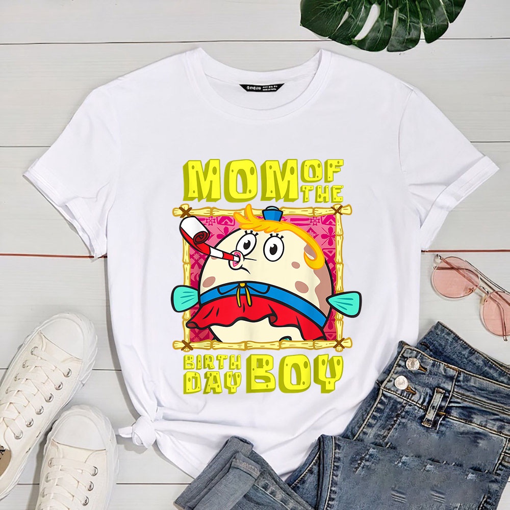 Mademark x SpongeBob SquarePants SpongeBob Mrs Puff Mom of the Birthday Boy Mother Gift Match T Shirt