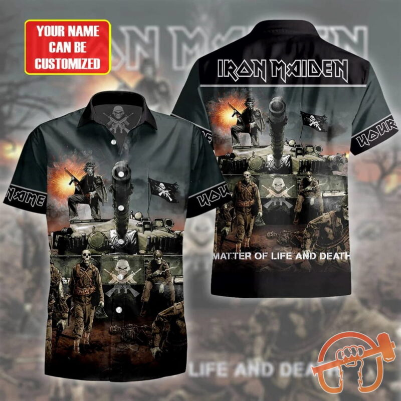 Personalized Iron Maiden Death Q2 Tropical Hawaii Shirt