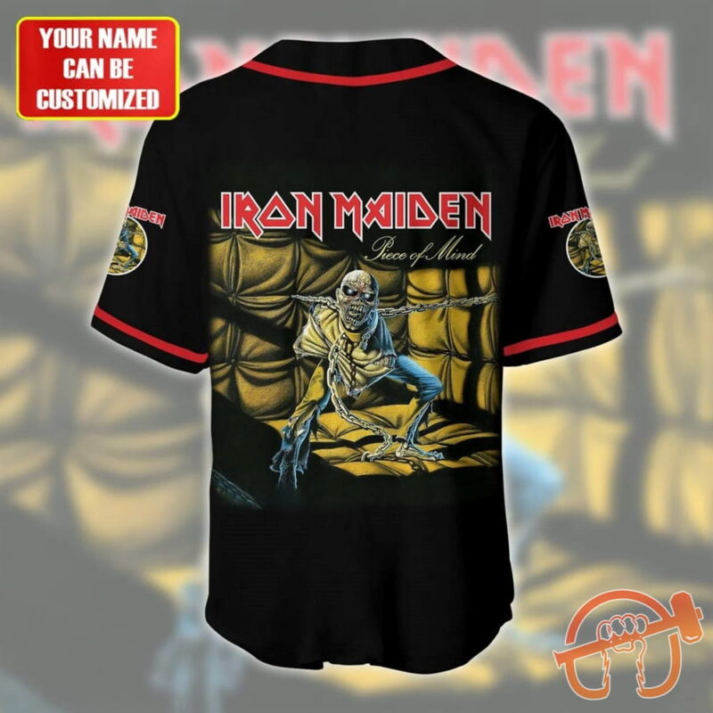 Personalized Iron Maiden Piece of Mind Baseball Jersey Shirt 3D