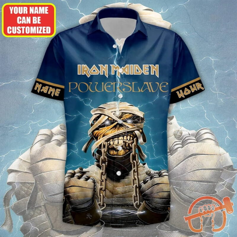 Personalized Iron Maiden Power Slave Tropical Hawaii Shirt